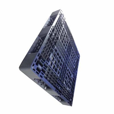 Βιομηχανικά 1100 X 1100 δυναμικό φορτίο παλετών 3T πολυαιθυλενίου μαύρο πλαστικό