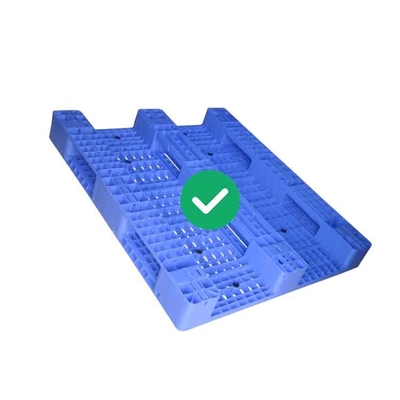 FDA PE ανοικτή τοπ γέφυρα φορτίων 1300X1100 παλετών 2000Kg αποθηκών εμπορευμάτων πλαστική