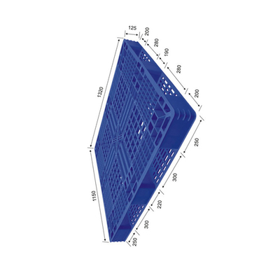 Ανακυκλώσιμες HDPE Nestable πλαστικές παλέτες PP FM 4000Kg στατικές για το λιμένα