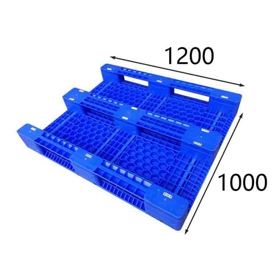 Βιομηχανικό HDPE πλαστικό μπλε 1200 X 1000 PE παλετών είσοδος 4 τρόπων