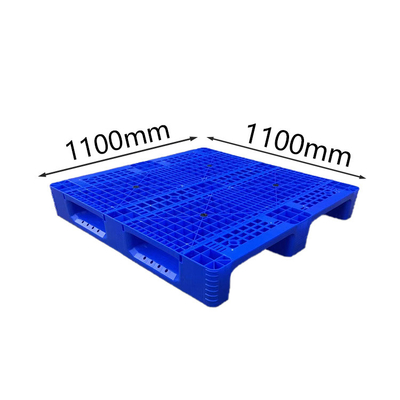 Μπλε αντιολισθητικές HDPE πλαστικές παλέτες 1100 X 1100 X 155 για το εργοστάσιο/το λιμένα τροφίμων