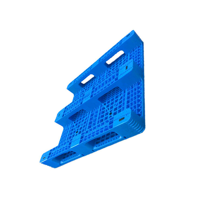 Μπλε HDPE PP αντιολισθητική πλαστική παλέτα 1100 X 1100 X 155 παλετών για το εργοστάσιο τροφίμων