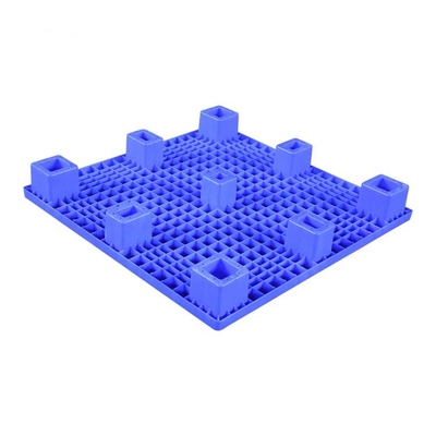 1000 X 1000 X 140 επίπεδης κορυφής πλαστικό Nestable μπλε HDPE 600kg παλετών φορτίο