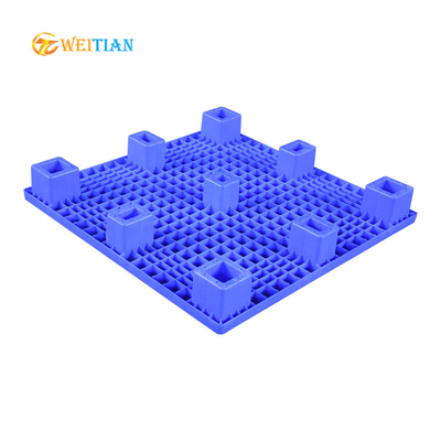 2000Kg HDPE παλετών 100 X 100 εγχύσεων φορτίων επίπεδο μπλε εκατ. υλικού