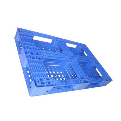Μπλε ανθεκτικοί τρεις δρομείς παλετών 1200 X 800 πολυαιθυλενίου ευρο- πλαστικών