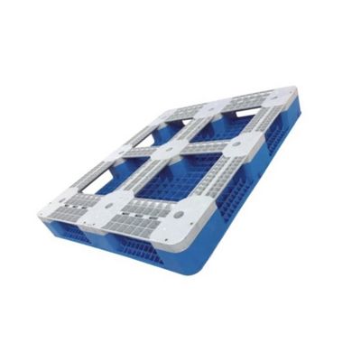 HDPE βιομηχανική πλαστική μπλε 120*100cm αερισμένη κορυφή παλετών