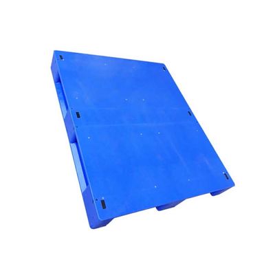 Μπλε πλαστικές παλέτες 120 X 100cm οικονομίας φορτίων 6T στατικές μπλε πλαστικές παλέτες
