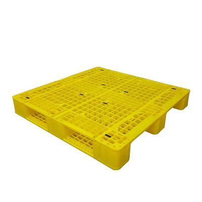 Κίτρινες πλαστικές παλέτες 110x110cm πλαστικό ευρο- ύφος παλετών αποθήκευσης