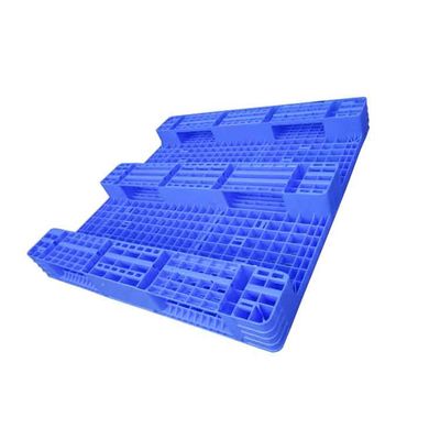 Μπλε προσαρμοσμένο στατικό HDPE παλετών 1200x1200 φορτίων επίπεδο πλαστικό