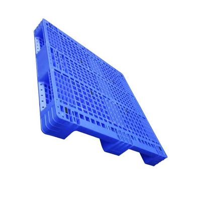 Μπλε προσαρμοσμένο στατικό HDPE παλετών 1200x1200 φορτίων επίπεδο πλαστικό