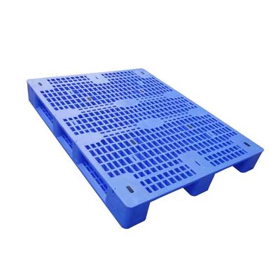 1500kg HDPE βαρέων καθηκόντων πλαστικές παλέτες 1.4*1.1m τρεις πλαστικές ολισθήσεις παλετών δρομέων