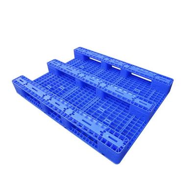 1500kg HDPE βαρέων καθηκόντων πλαστικές παλέτες 1.4*1.1m τρεις πλαστικές ολισθήσεις παλετών δρομέων