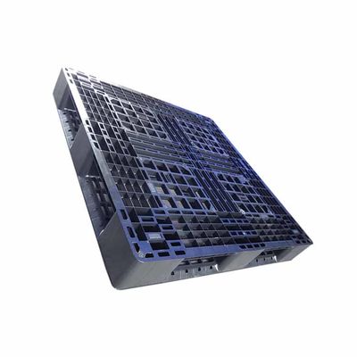 Υγιεινές μαύρες πλαστικές παλέτες 1100 X 1100 Rackable PE κλειστό σύστημα βρόχων