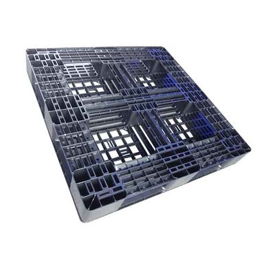 Υγιεινές μαύρες πλαστικές παλέτες 1100 X 1100 Rackable PE κλειστό σύστημα βρόχων