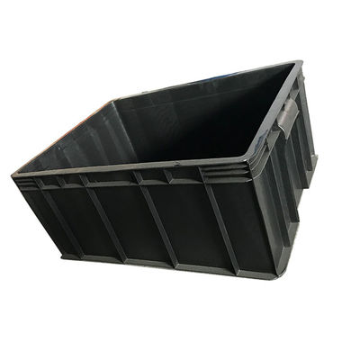 Μαύρος ESD φιλικός ανακυκλώσιμος κιβωτίων 54x42 Eco αποθήκευσης πλαστικός λογιστικός