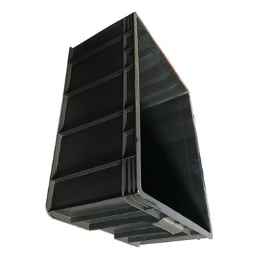Πλαστικό κινούμενο κιβώτιο 40L κιβωτίων 540*420 PE ESD μαύρο πλαστικό λογιστικό