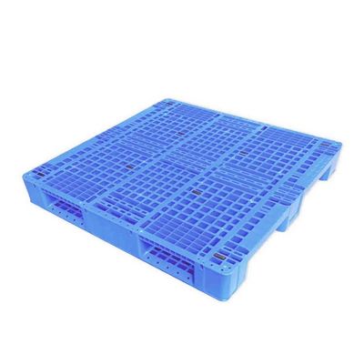 1100x1100 HDPE Stackable πλαστική παλέτα δυναμικό 2.5T μπλε 13.8Kg