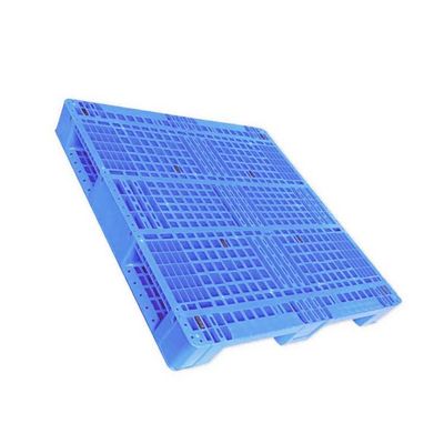 Stackable πλαστική παλέτα PE 43x43' μπλε 5511lbs βαρέων καθηκόντων για την αποθήκη εμπορευμάτων