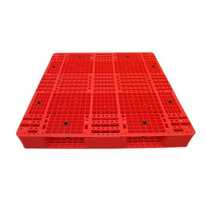 Υγιεινή 1200x1200 κόκκινη Stackable πλαστική παλέτα 6000Kg PE για την αποθήκη εμπορευμάτων