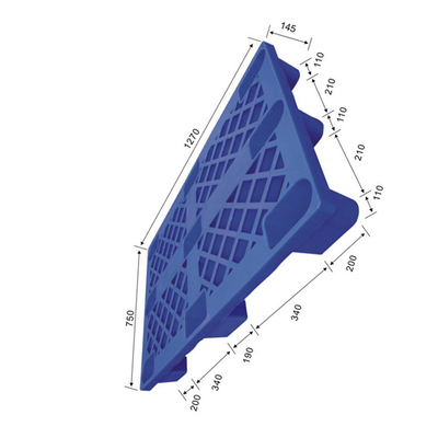 HDPE εργονομικές λαβές παλετών 1270x750 λιμένων επαναχρησιμοποιήσιμες πλαστικές