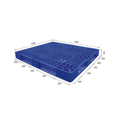 Ανακυκλώσιμες HDPE Nestable πλαστικές παλέτες PP FM 4000Kg στατικές για το λιμένα