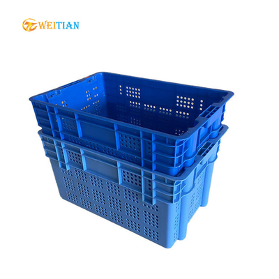 600 HDPE κλουβιών 100% X400 πλαστικά κινούμενα μπλε τροφίμων κλουβιά της Apple βαθμού πλαστικά
