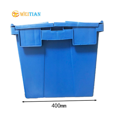 ISO9001 πλαστικά λογιστικά HDPE κιβωτίων συνημμένα 60L εμπορευματοκιβώτια διανομής καπακιών