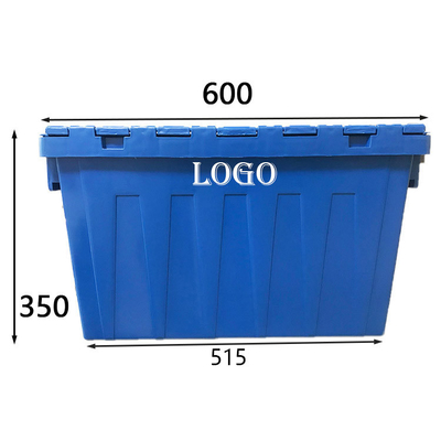 Κλειδώσιμα Stackable κινούμενα κιβώτια 770 HDPE πλαστικών λίβρες εμπορευματοκιβωτίων αποθήκευσης για την κίνηση