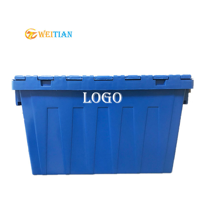 3000g HDPE κιβωτίων βάρους πλαστικά λογιστικά μπλε Stackable κινούμενα κλουβιά φορτίων 50Kg