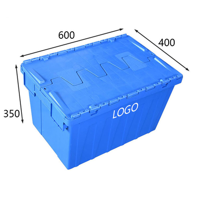 3000g HDPE κιβωτίων βάρους πλαστικά λογιστικά μπλε Stackable κινούμενα κλουβιά φορτίων 50Kg
