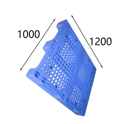 Μπλε HDPE βαρέων καθηκόντων πλαστική παλέτα 1200X1000mm παλέτες μεταφορών