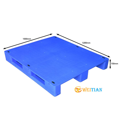Βιομηχανικό HDPE πλαστικό μπλε 1200 X 1000 PE παλετών είσοδος 4 τρόπων