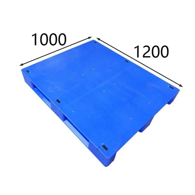 Διπλό μπλε 1200 X 1000 PE οικονομίας παλετών προσώπου πολυπροπυλενίου για Forklift