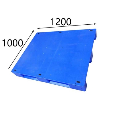 Ενισχυμένα ευρο- πλαστικών μπλε HDPE παλετών 1200 X 1000/PE οριζόντια βαρέων καθηκόντων