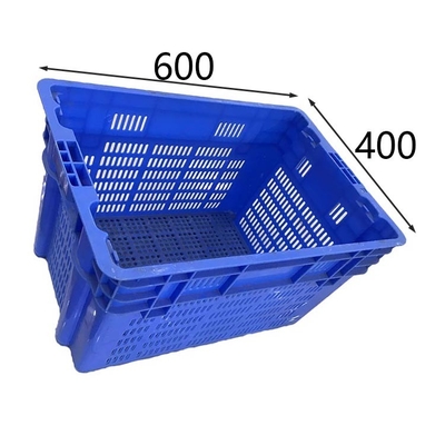 100% HDPE πτυσσόμενο κινούμενο πλαστικό κλουβί 600 X400 Χ 315mm βαρέων καθηκόντων ανθεκτικός