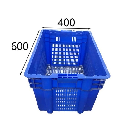 100% HDPE πτυσσόμενο κινούμενο πλαστικό κλουβί 600 X400 Χ 315mm βαρέων καθηκόντων ανθεκτικός